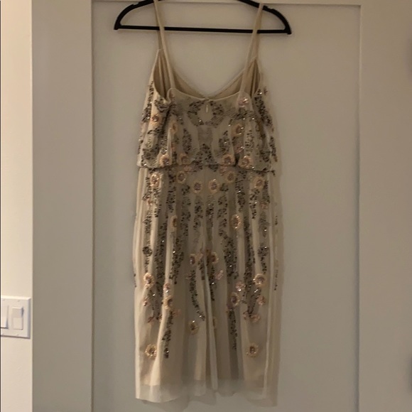 Adrianna Pappel Floral Beaded Cocktail Dress - Picture 3 of 3